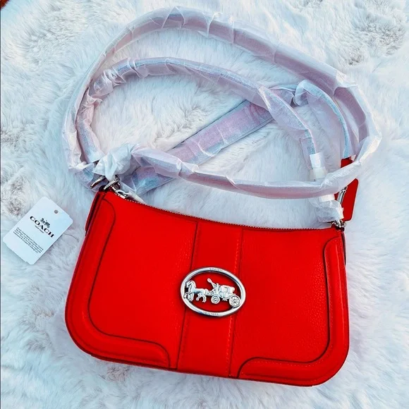 Coach Bags Brand New Coach Georgie Baguette Bags Red Poshmark